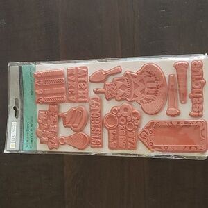 Birthday Party Rubber Cling stamps set